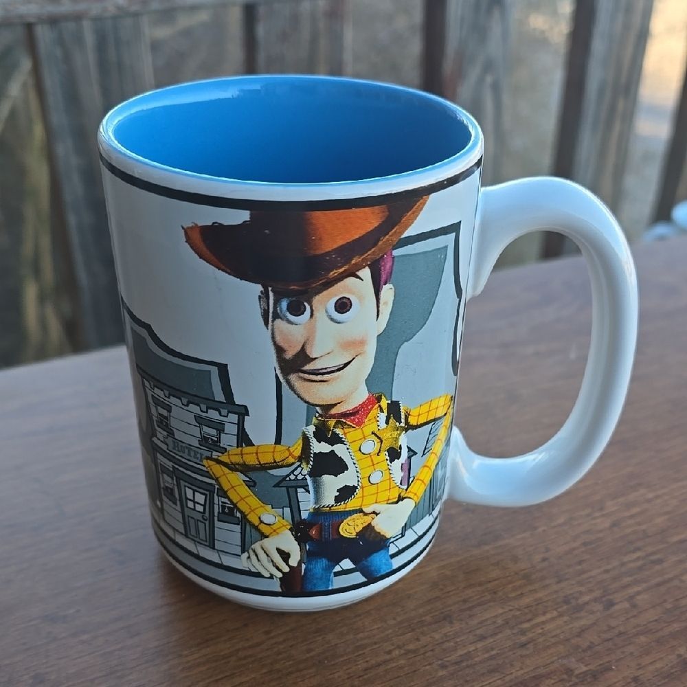 Woody from Toy Story Character Mug with Blue Interior (Disney)